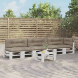 vidaXL Perne de paleți, 7 buc., gri taupe, material textil 3217150