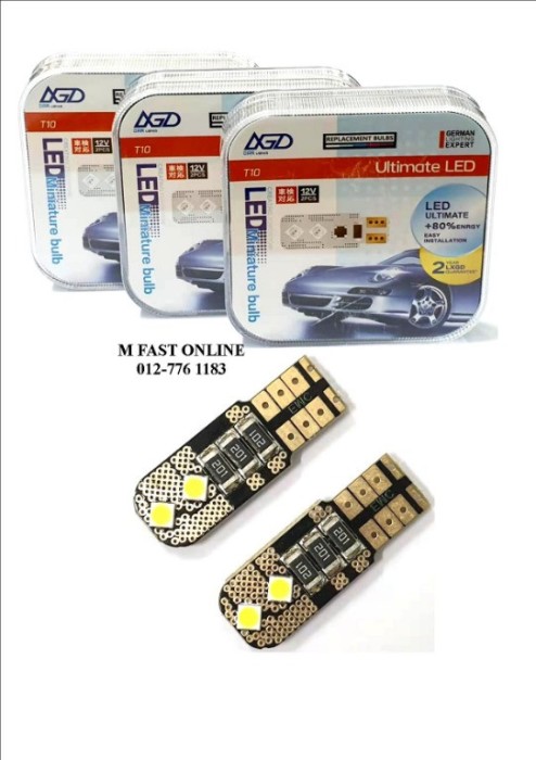 Becuri auto led T10 W5W Canbus 2 buc