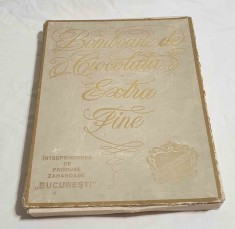 bomboane de ciocolata extra fine - Intreprin de produse zaharoase Bucuresti 1980