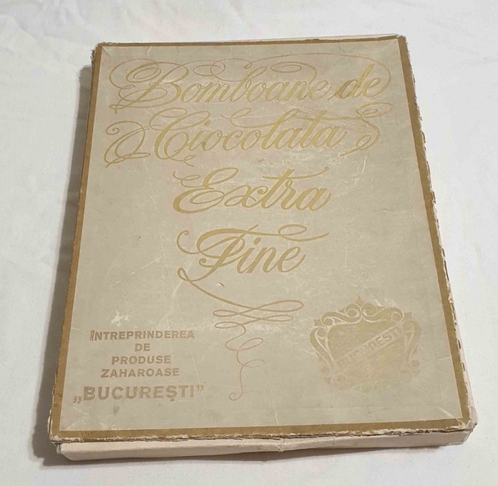 bomboane de ciocolata extra fine - Intreprin de produse zaharoase Bucuresti 1980