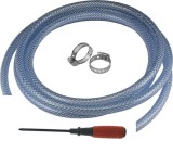 Kit furtun gaz din PVC 3 m cu coliere si surubelnita pentru butelie