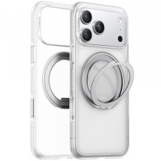 Husa MagSafe pentru Apple iPhone 17 Pro Max, Torras, Ostand R Fitness, Transparenta