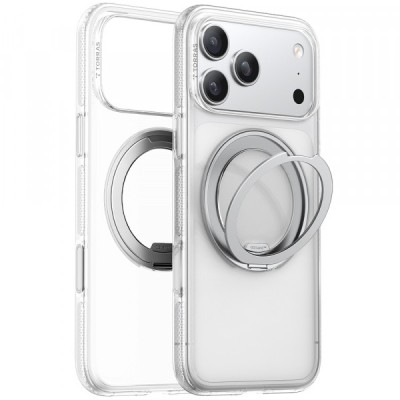 Husa MagSafe pentru Apple iPhone 17 Pro Max, Torras, Ostand R Fitness, Transparenta foto