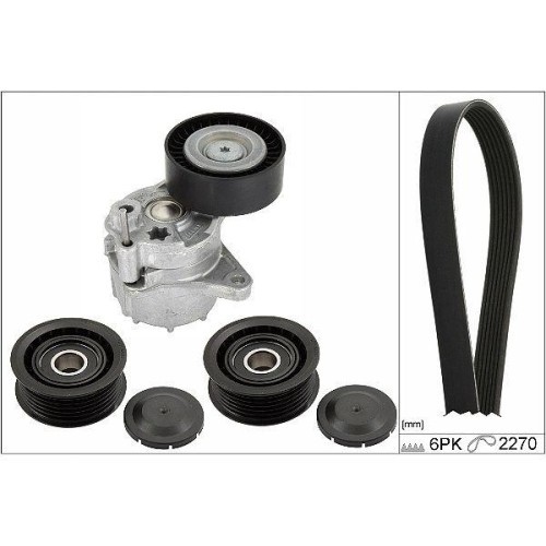 Set curea transmisie Mercedes Clasa C (W202) 03.93-05.00, Clasa C (W204) 01.07-01.15, Clasa C T-Model (S202) 06.96-03.01, Clasa E (W210) 06.95-08.03
