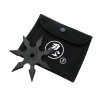 Stea de aruncat DEPOX&reg;, Ninja Warrior, 7 colturi, metalic, negru, 9.5 cm