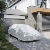 VidaXL Husă auto pentru Sedan curele cu cataramă, complet, argintiu XL