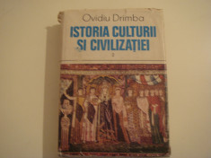 Istoria culturii si civilizatiei vol. II - Ovidiu Drimba 1987 foto