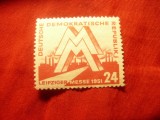 Timbru DDR 1951 - Targul din Leipzig , val. 24pf, Nestampilat