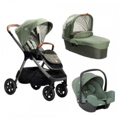 Joie - Carucior pentru copii multifunctional 3 in 1 Finiti Signature Pine/Laurel (Carucior Finiti Pine+ Landou Ramble XL Pine+ s