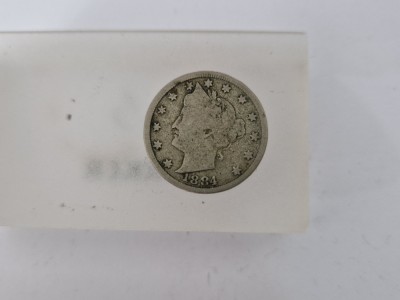 US-Five Cents 1884 -din Nickel foto