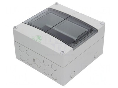 Carcasă pentru aparatură modulară IP55 gri 9 module foto