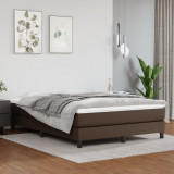 VidaXL Cadru de pat, maro, 140x200 cm, piele ecologică 3120703