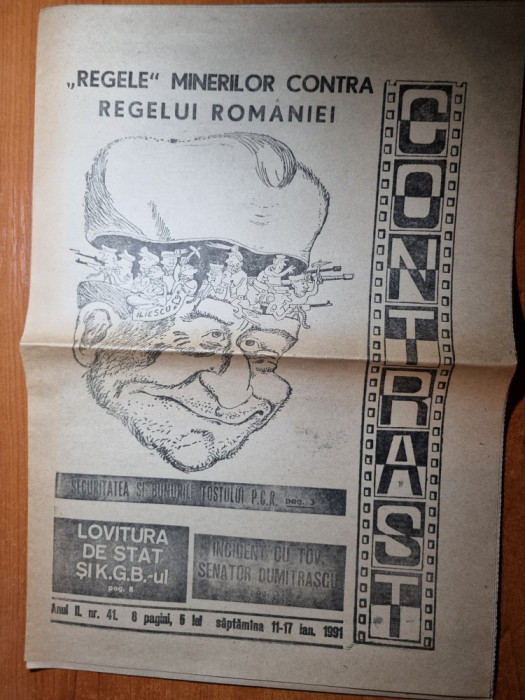 ziarul contrast 11-17 ianuarie 1991-interviu regele mihai