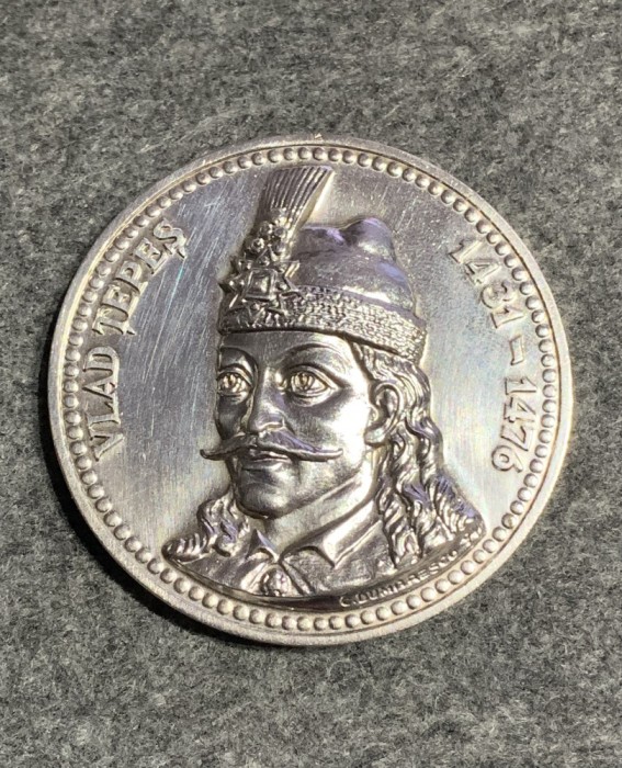 Medalie Vlad Țepeș 1431-1476 argint