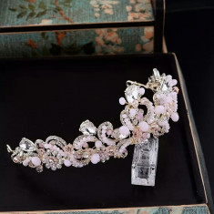 Diadema/tiara/coronita roz foto