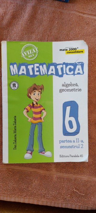 MATEMATICA ALGEBRA GEOMETRIE CLASA A VI A SEMESTRUL II DAN ZAHARIA