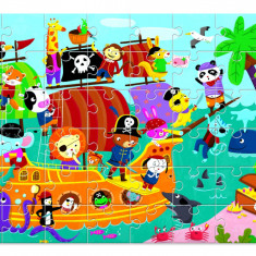 Puzzle de podea - Barca Piratilor +3 Ani, 48 piese