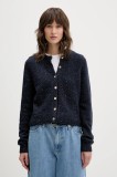 Abercrombie &amp; Fitch cardigan din amestec de l&acirc;nă culoarea bleumarin, KI150-5473-200