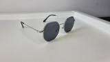 Ochelari de soare Octagon - Rama argintie Lentile negre
