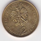 Moneda Polonia 2 zloti 2012 UEFA EURO &ndash; fotbal Polonia-Ucraina