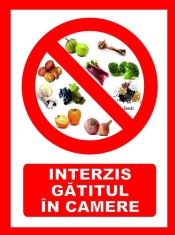 Placute interzis gatitul in camera pentru hotel si pensiune foto