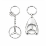 Set de doua brelocuri de chei DEPOX&reg;, editie de colectie, metal, argintiu