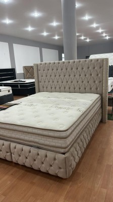 PAT MATRIMONIAL ALIS PERSONALIZABIL PE CULORI SI DIMENSIUNI saltea inclusa foto