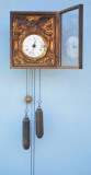 Ceas de perete cu pendul - biedermeier - circa 1800 - 1860
