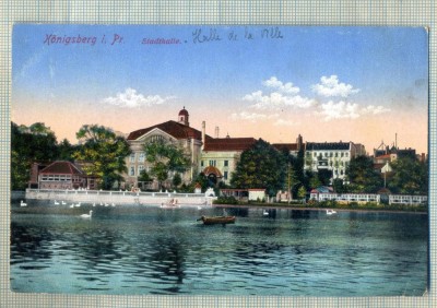 AD 13 C. P. VECHE - KONIGSBERG -STADTHALLE -1918 -SCRISA IN LIMBA FRANCEZA foto