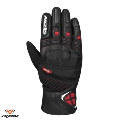 Manusi barbati pentru scuter - motocicleta Roadster iarna piele Ixon model Pro Hawker MS culoare: negru/rosu &ndash; degete tactile (100% waterproof + prote