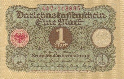GERMANIA 1 marca 1920 AUNC!!! foto