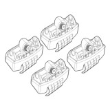 Kit montaj bare plafon Ford Fiesta 3/5 usi C141 pentru Alumia Quadra