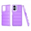 Husa Motorola Moto G24 Power Techsuit Wave Shield Mov Back Cover, Protectie Socuri, TPU