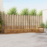 vidaXL Set de canapele de exterior 6 pcs natural Lemn Solid de Acacia 3373524