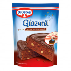 Glazura cu Gust de Ciocolata Neagra Dr.Oetker Decor, 100g, Glazura, Glazura Ciocolata Neagra, Glazura Prajituri, Glazura pentru Prajituri, Glazura de