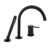 Baterie pentru Cadă cu 3 Orificii Rea Lungo Black