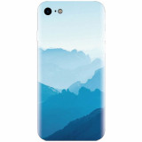 Husa silicon pentru Apple Iphone 5c, Blue Mountain Crests