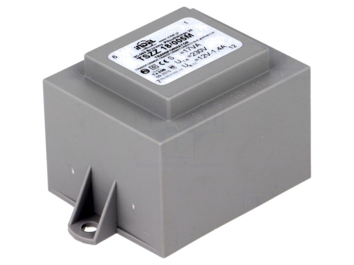 Transformator &icirc;ncapsulat 18VA 12V PCB