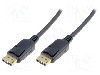 Cablu DisplayPort - DisplayPort, din ambele par&#355;i, DisplayPort mufa, 1m, negru, ASSMANN - AK-340100-010-S