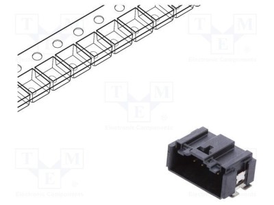 Conector cablu-placă AMPHENOL Minitek MicroSpace soclu tată PIN 10 foto