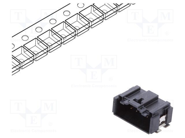 Conector cablu-placă AMPHENOL Minitek MicroSpace soclu tată PIN 10