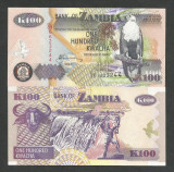 ZAMBIA 100 KWACHA 2006 , UNC [1] P-38f , necirculata