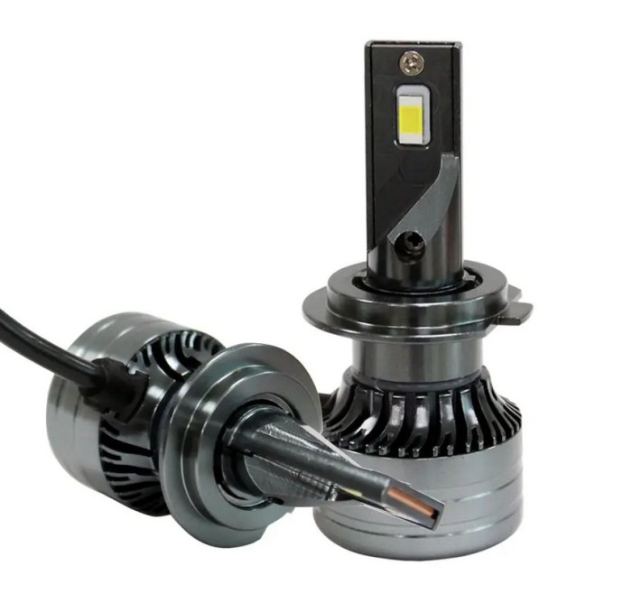 Комплект от 2 LED крушки за кола H7, 120W, 6500K, Студено бяло, 20 000 лумена