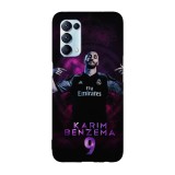 Husa compatibila cu Oppo A55, Viceversa, model Karim Benzema, Silicon, TPU, Transparent, Carcasa