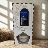Cumpara ieftin Set Cadou Premium Jasmine Royale Mireasma Noptii , Esenta Casei A Lumanare Parfumata Artizanala