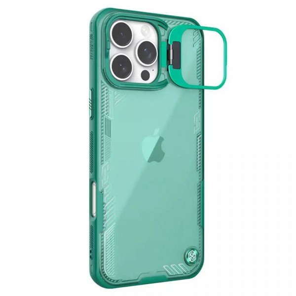 Husa pentru Apple iPhone 16 Pro Max, Nillkin, Iceblade Prop (with Camera Cutout), Verde