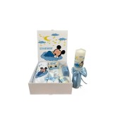 Cumpara ieftin Set Cutie Trusou cu Lumanare, 9 Piese "Cu drag de la nasi" - Baby Mickey, Bleu - TB227