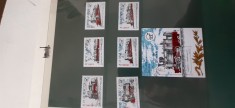 Romania-Transport,locomotive ,trenuri-serie completa si colita ,nestampilate MNH-(T6)