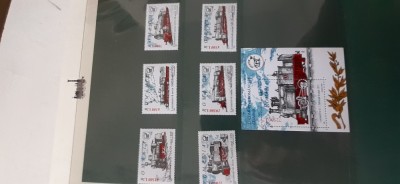 Romania-Transport,locomotive ,trenuri-serie completa si colita ,nestampilate MNH-(T6) foto