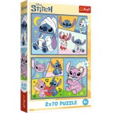 PUZZLE TREFL 2X70 STITCH NU EXISTA PLICTISEALA CU STITCH SuperHeroes ToysZone